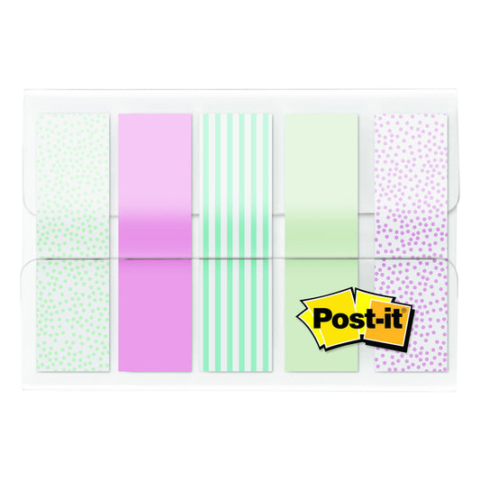 3M Post-it .47 in. W X 1.7 in. L Assorted Standard Flag 1 pad