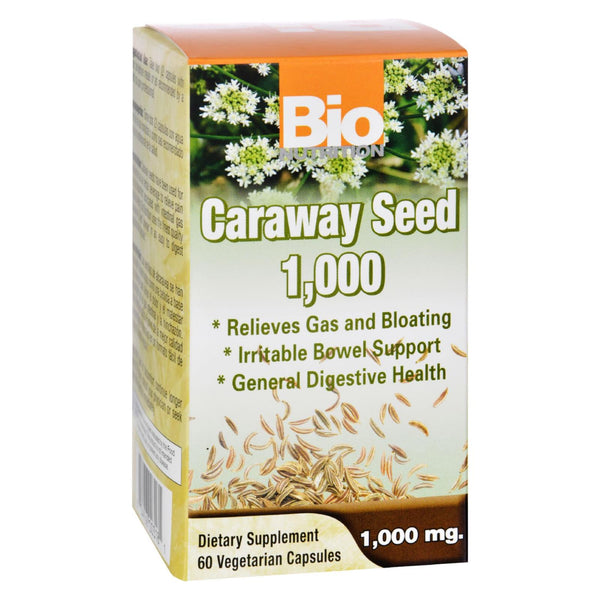 Bio Nutrition - Semillas de alcaravea 1000 mg - 1000 mg - 60 cápsulas vegetarianas