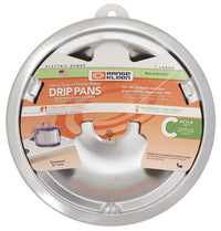 Electric Range Drip Pan, "C" Series, Plug-In Element, Chrome, 8-In.