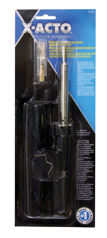 X-Acto Black Stainless Steel 30W Electric Soldering Iron & Hot Knife 12.8 L in.