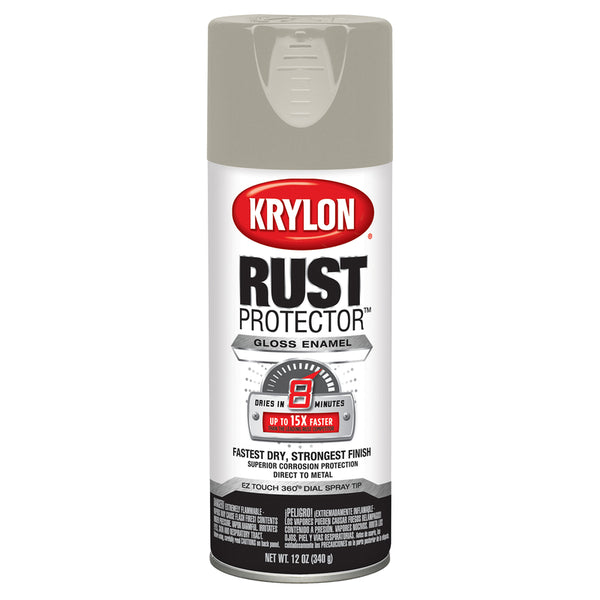 Pintura en aerosol protectora de óxido Krylon con brillo en almendra, 12 oz (paquete de 6)