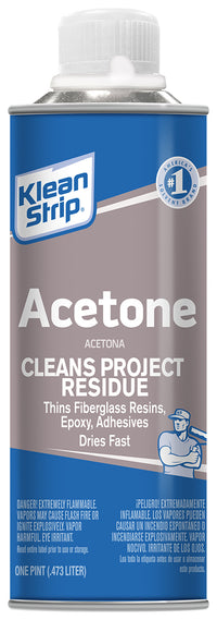 Klean Strip Pac181 1 Pint Acetone (Pack of 6)