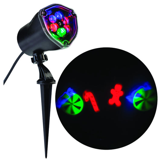 Gemmy  Lightshow  LED  Multi-color  4 count Christmas Light Projector (Pack of 8)