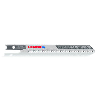 Lenox 4 in. Bi-Metal U-Shank Clean Hard Wood Jig Saw Blade 10 TPI 5 pk