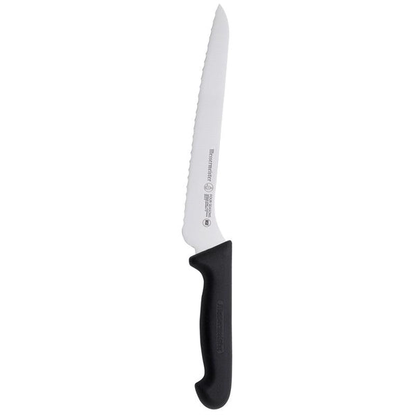 CUCHILLO PARA PAN NEGRO/PLATA 8"