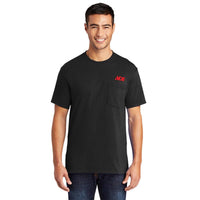 Artcraft S  Unisex Short Sleeve Black Pocket T-Shirt