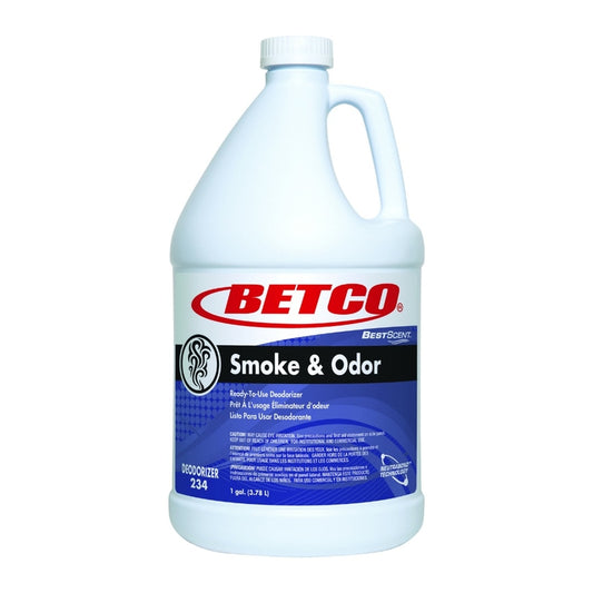 Betco BestScent Floral Scent Smoke Odor Eliminator 1 gal. Liquid (Pack of 4)