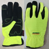 Boss Men's Indoor/Outdoor Mechanic's Glove High-Vis Green L 1 pair