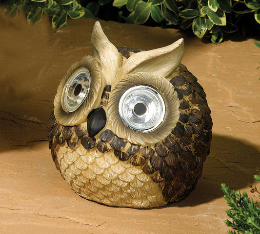 Solar Grdn Brght Eye Owl (Pack of 4)