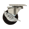 Titan 2.5 in. D Swivel Rubber Caster 110 lb 1 pk