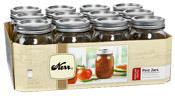 Kerr 00503 1 Pint Regular Mouth Canning Jars 12 Count