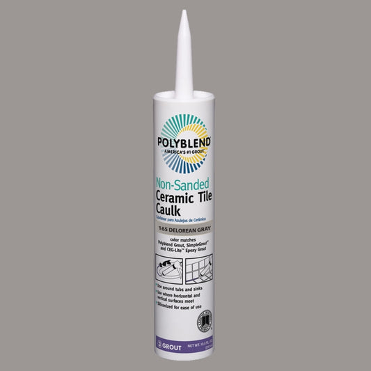 Custom Building Products  Polyblend  Delorean Grey  Siliconized Acrylic  Caulk  10.5 oz.