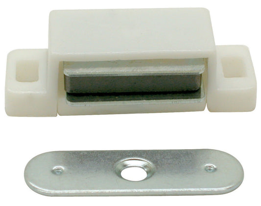 Ultra Hardware 13502 White Designer's Edge™ Plastic Magnetic Catch