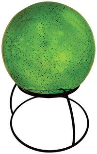 Meadow Creek Glass/Metal Green 8 in. H Gazing Ball (Pack of 4)