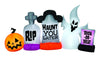 Gemmy  Airblown  LED  Tombstones With Ghost and Pumpkin  Inflatable
