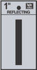 Hy-Ko 1 in. Reflective Black Vinyl Letter I Self-Adhesive 1 pc. (Pack of 10)