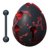 Be Puzzled 30881 Red/Black 1-Layer Smart Egg Lava Design Labyrinth Puzzle
