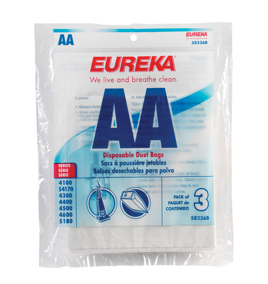 Eureka  Vacuum Bag  For Fits Eureka model no. 4351DT and all Series 4300 & 3 pk