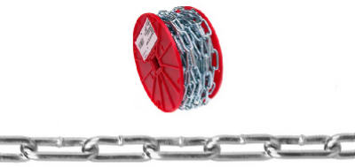 Campbell 0722827 2/0 X 40' Straight Link Coil Chain Reel (Pack of 40)