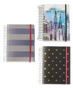 Markings Mjna-6 5-1/2 X 8-1/4 3-N-1 Spiral Notebook Assorted Styles