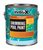 Insl-X Indoor and Outdoor Satin Black Synthetic Rubber Swimming Pool Paint 1 gal