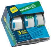 Lepages 39165 3/4" X 400" Clear Seal it® Invisible Tape 3 Pack
