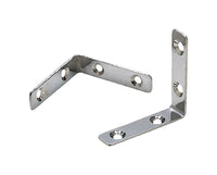 Seachoice  Polished  Stainless Steel  2-3/8 in. L x 1/2 in. W Angle Brackets  2 pk