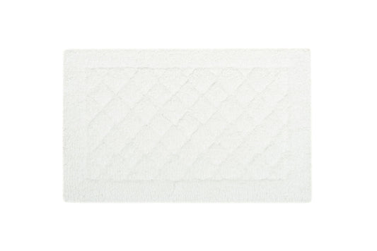 LIVIM NATURAL HOME Bath Rug 100% Cotton 1700 GSM Bright White made in Europe
