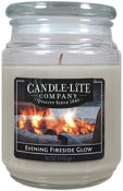 Candle Lite 3297251 18 Oz. Evening Fireside Glow Jar Candle (Pack of 2)