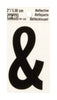 Hy-Ko 2 in. Reflective Black Vinyl Special Character Ampersand Self-Adhesive 1 pc. (Pack of 10)