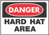Hy-Ko 507 Danger Hard Hat Area OSHA Sign (Pack of 5)