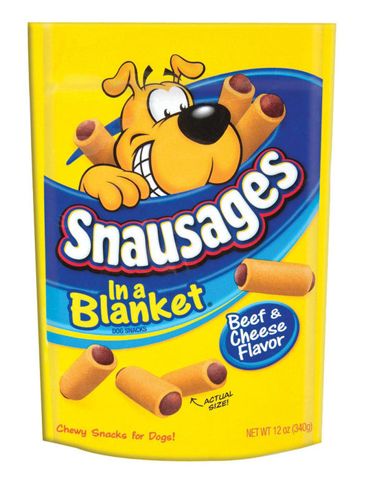 Snausages In a Blanket Beef and Cheese Sausage Treat For Dog 12 oz. 1 pk (Pack of 10)