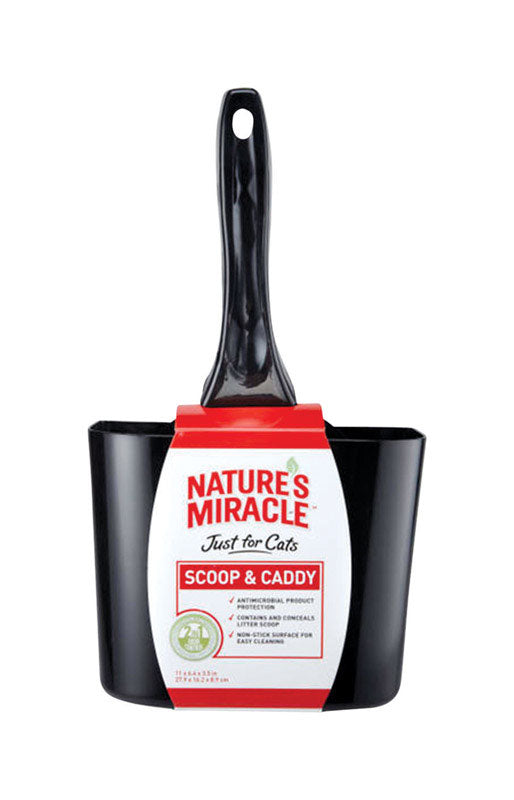 Nature's Miracle Plastic Black Cat Litter Scoop 1 pk