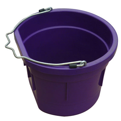 Utility Bucket, Flat Sided, Purple Resin, 8-Qts.