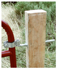 Gate Hinge Kit, Round Tube, 2-In.