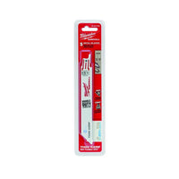 Milwaukee  Double Duty Upgrade  6 in. Bi-Metal  Thin Kerf  Reciprocating Saw Blade  18 TPI 5 pk