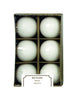 Langley Empire  White  No Scent Ball  Candle  2.5 in. H x 2.25 in. Dia.