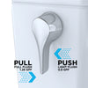 TOTO® WASHLET®+ Aquia IV® Cube Two-Piece Elongated Dual Flush 1.28 and 0.8 GPF Toilet with Auto Flush S500e Bidet Seat, Cotton White - MW4363046CEMFGA#01