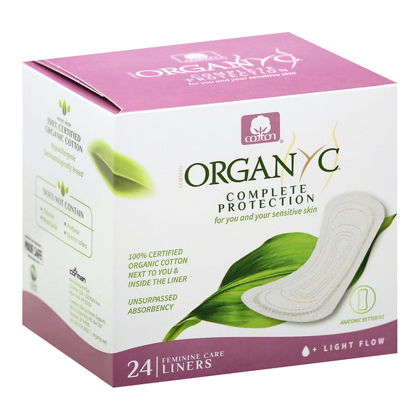 Organyc - Protectores diarios plegados - Caja - 1 unidad - 24 unidades