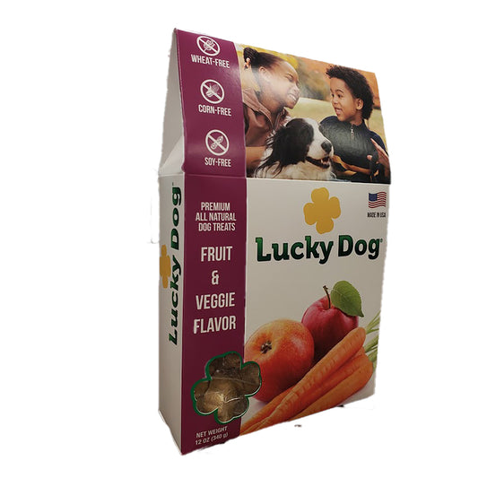 Lucky Dog Fruit & Veggie Grain Free Treats For Dogs 12 oz 6 in. 1 pk