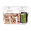 Deflect-O 4 in. H x 8 in. W x 4.375 in. D Stackable Craft Bin (Pack of 4)