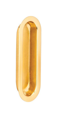 Ives by Schlage 3-9/16 in. L Bright Brass Brass Flush Pull