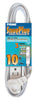 Prime SnugPlug Indoor 10 ft. L White Extension Cord 16/3 SPT-2