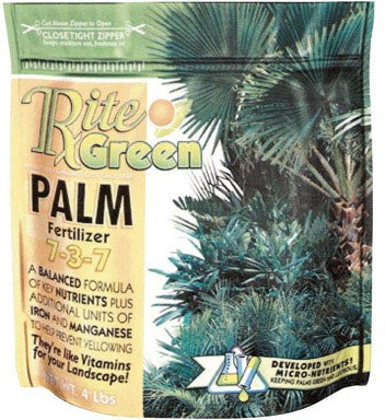 Rite Green Palm Fertilizer 4-1-6 Granules 4 Lb.