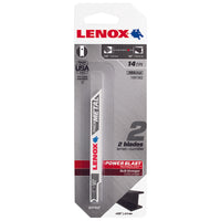 Lenox 3 in. Bi-Metal U-Shank Jig Saw Blade 14 TPI 2 pc