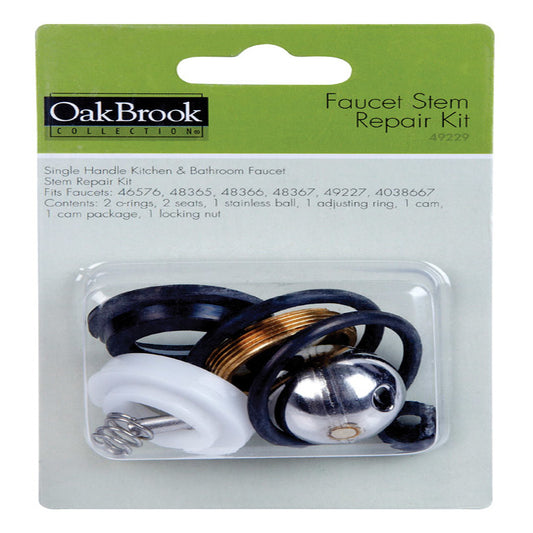 Oak Brook Plastic/Rubber Black Ace Faucet Stem Repair Kit