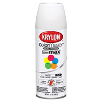 Krylon ColorMaster Flat White Spray Paint 12 oz. (Pack of 6)