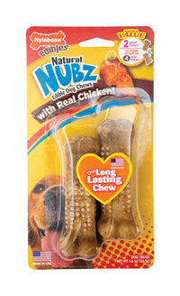 Nylabone  Nubz  Chicken  Chews  For Dogs 2 pk
