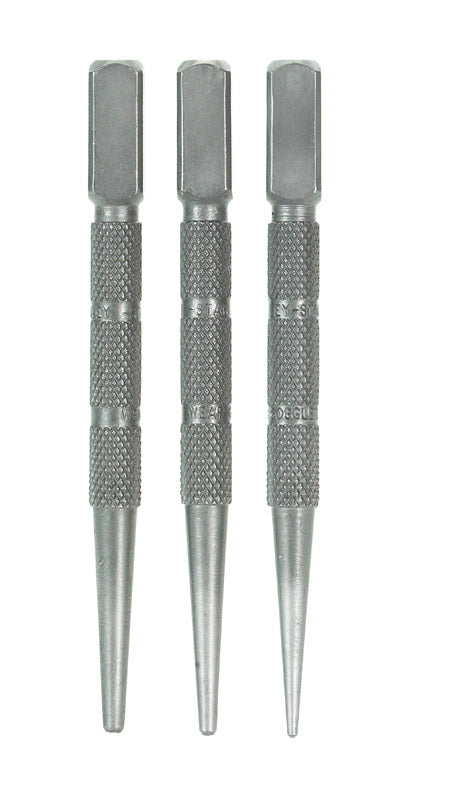 Stanley  3 pc. Nail Set  4 in.
