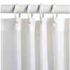 Zenna Home 72 in. H X 70 in. W White Solid Shower Curtain Liner Fabric